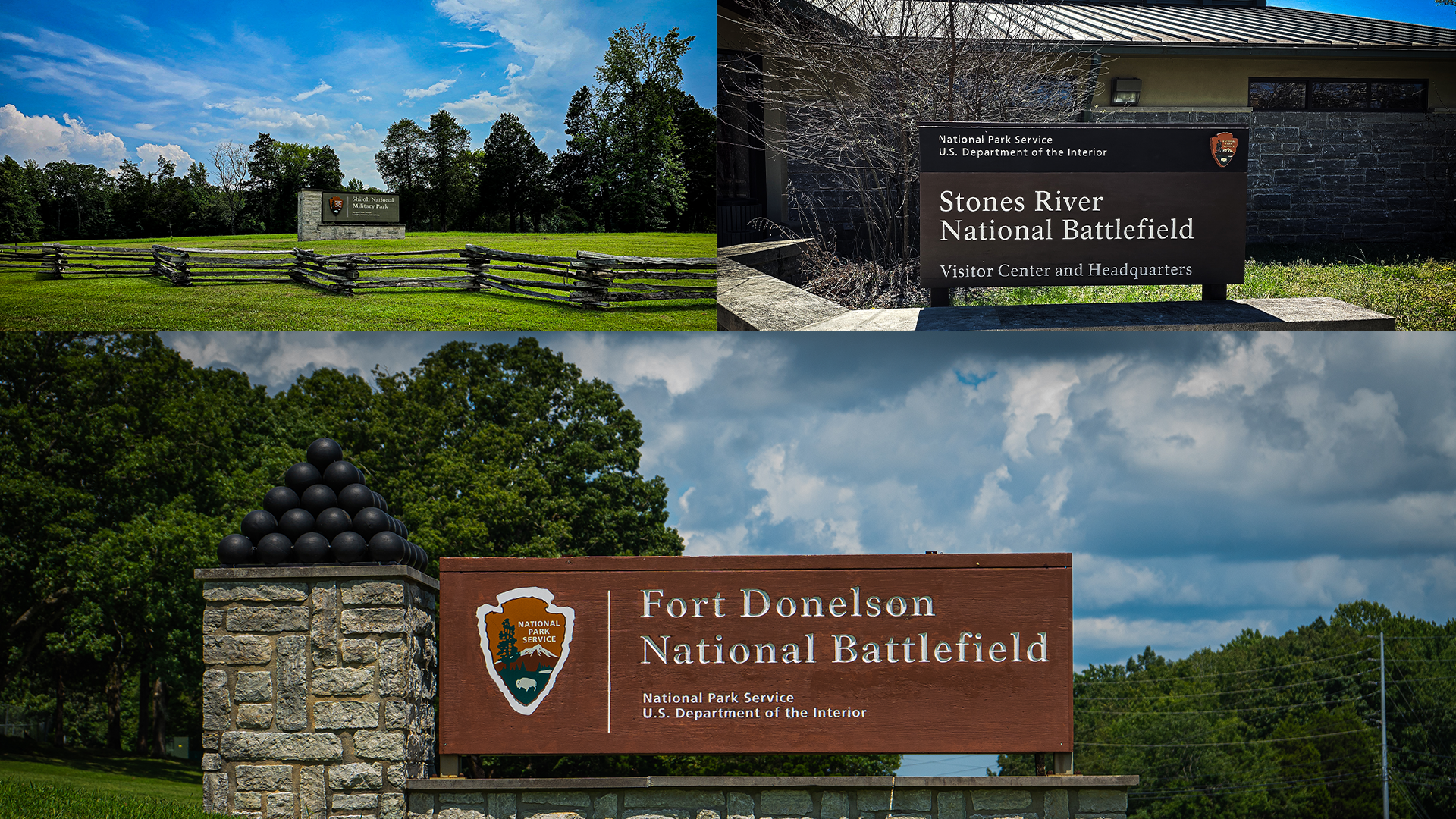 National Parks of Tennessee signs.